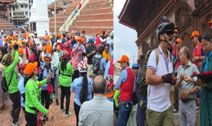 श्री कृष्ण जन्माष्टमीको पूर्वसंध्यामा साइकल र्याली