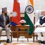 भारतीय प्रधानमन्त्री मोदीसँग रास्वपा सभापति लामिछानेको भेट